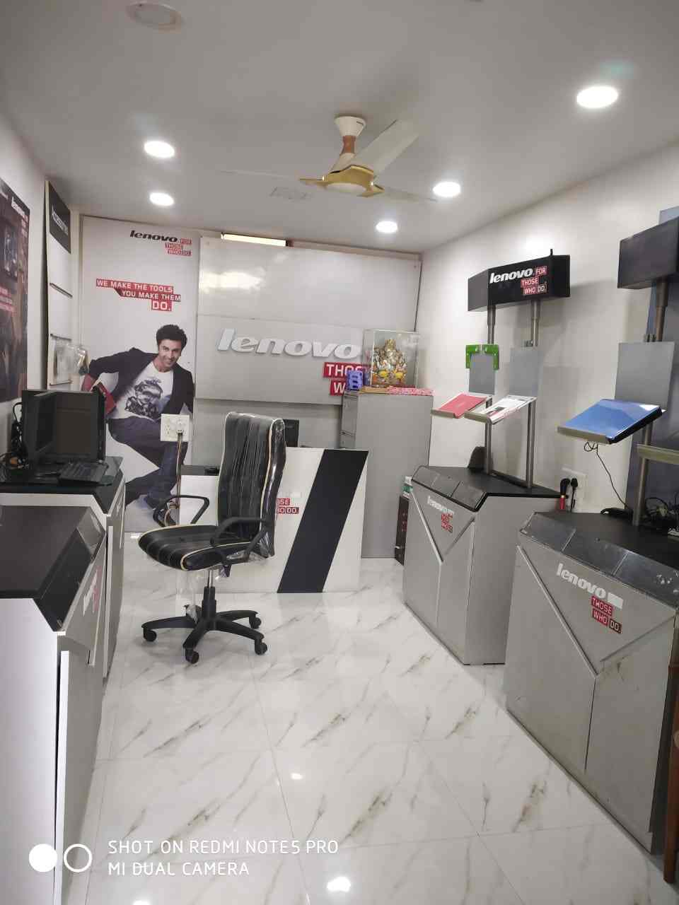 Networld Technologies store — desktops and laptops on display